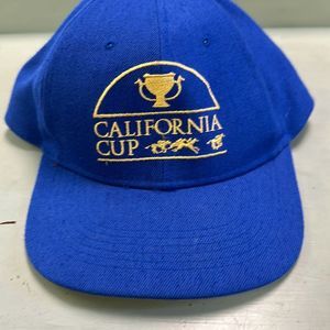 Vintage 90’s Mens Blue California Cup Snapback Adjustable Wool Baseball Cap Hat